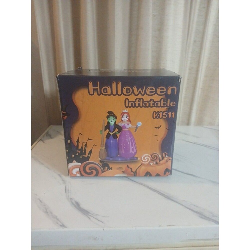 Inflatable Good Witch Bad Witch Halloween  Decor K1511